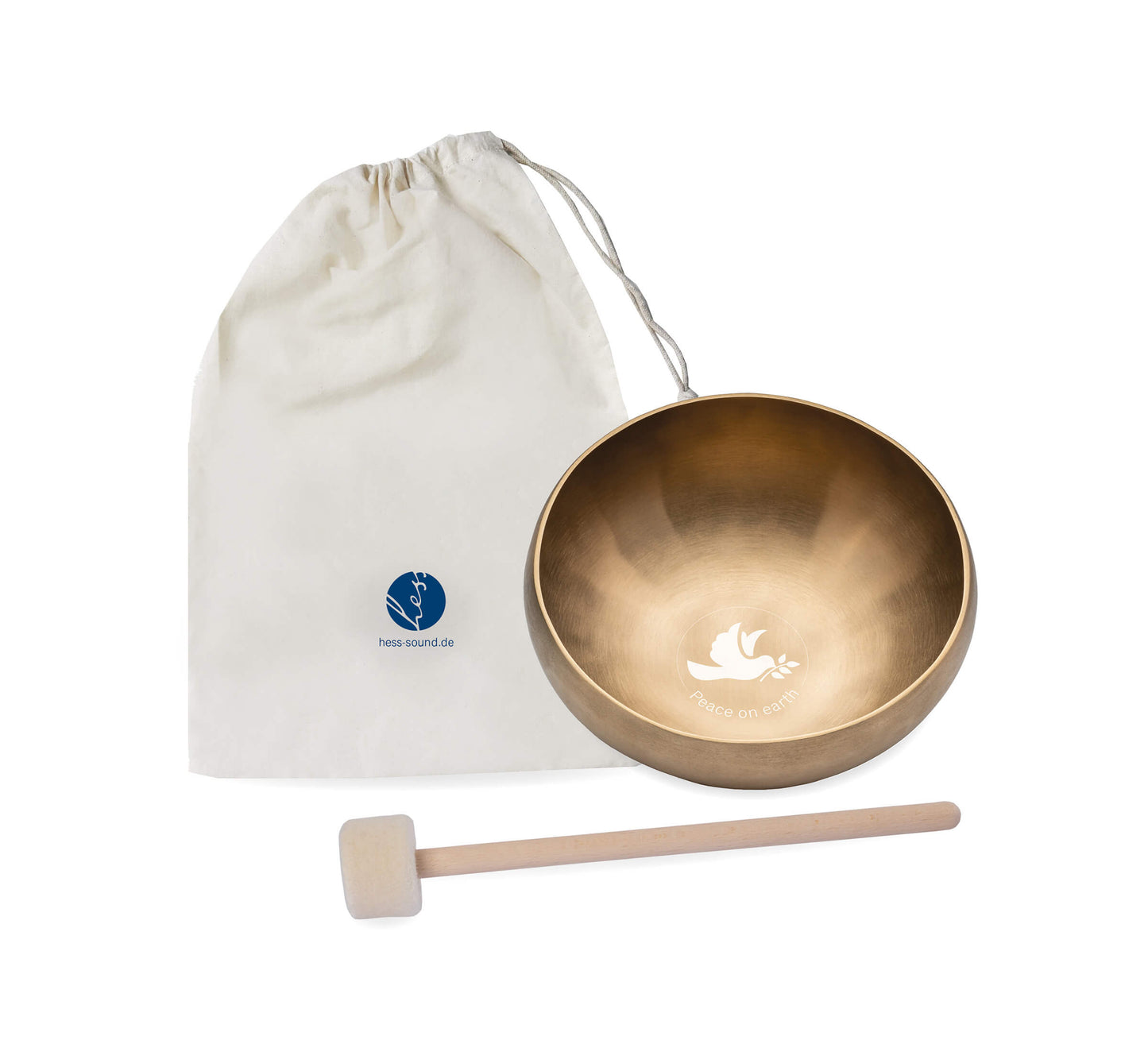 Hess Sound Klangschale Peace Set Mittel mit Schlägel