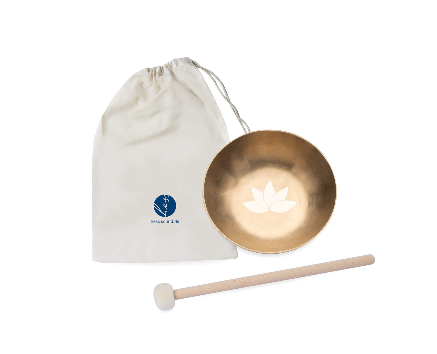 Hess Sound Klangschale Lotusblüte Set Klein