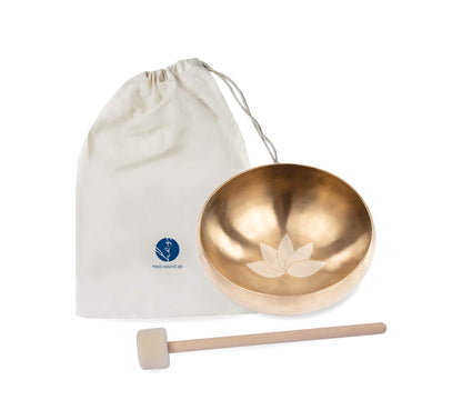 Hess Sound Klangschale Lotusblüte Set Mittel