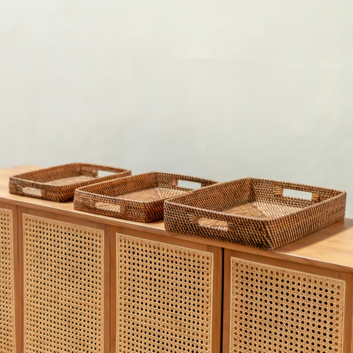 Soeji Dekotablett AMAHAI – Rattan