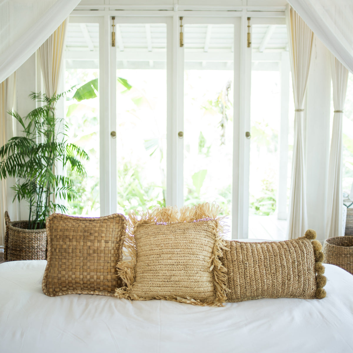 Dekokissen SANUR – Raffia