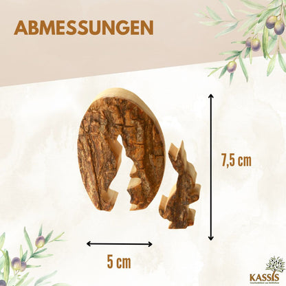 Paashaas in ei van olijfhout & schors