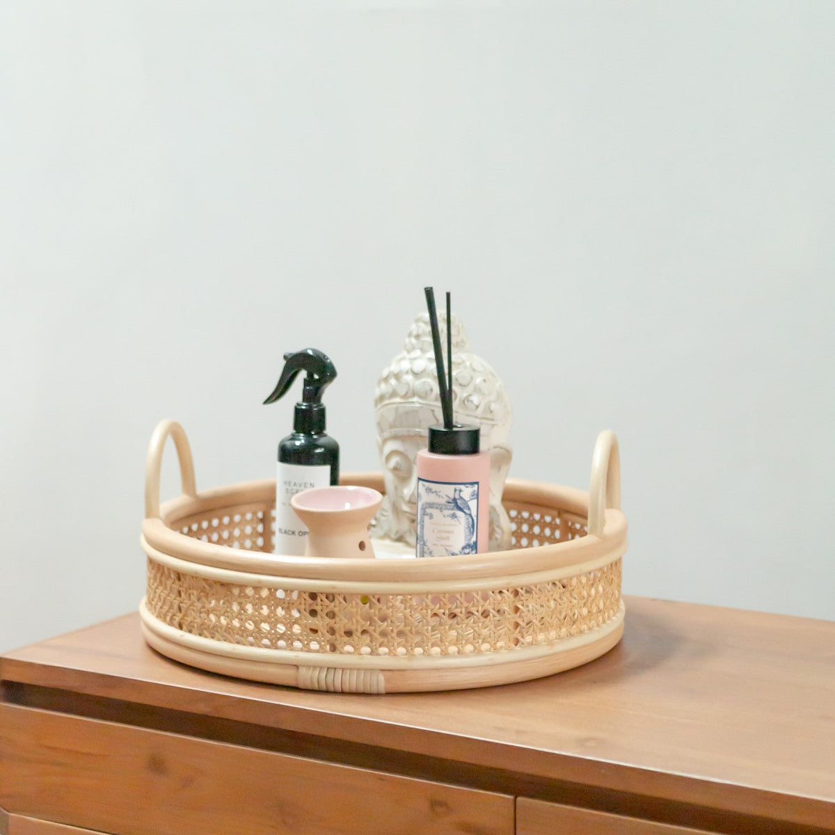 Dekotablett NEIRA – Rattan