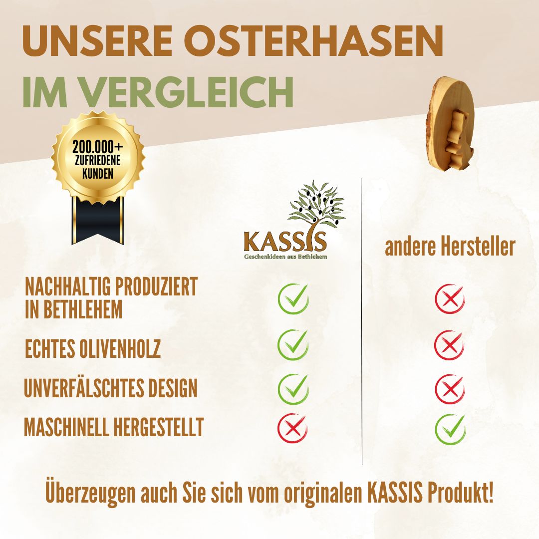 Paashaas in ei van olijfhout & schors