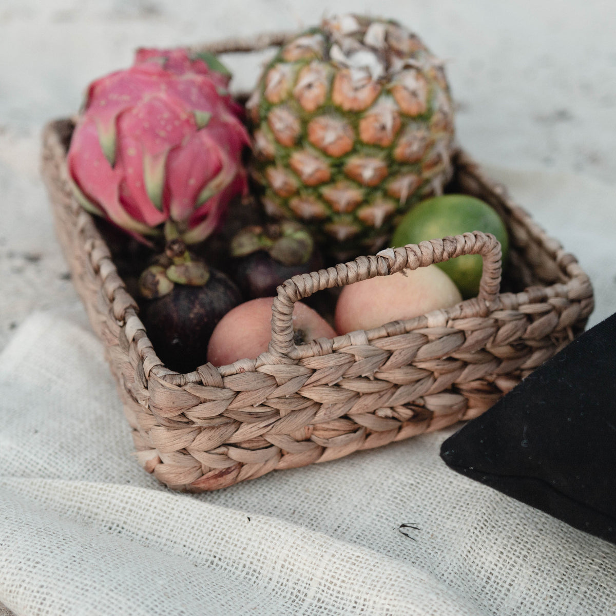 Flechttablett BESAKIH – Wasserhyazinthe, S–L oder Set