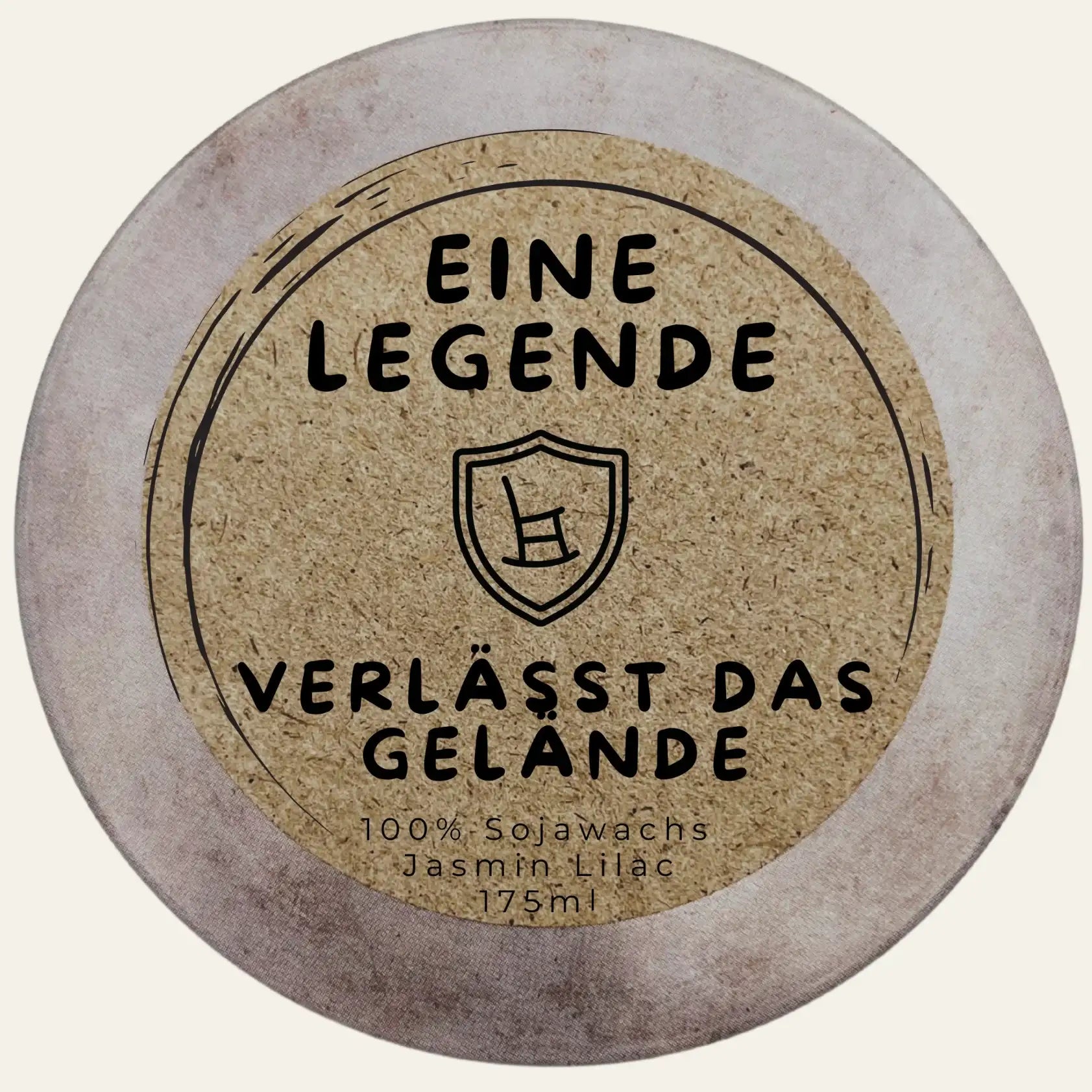 Geschenkkerze zum Ruhestand mit Dekorvariante