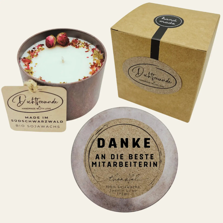 Duftkerze personalisierbar Wohnbereich SteinKunstWerk
