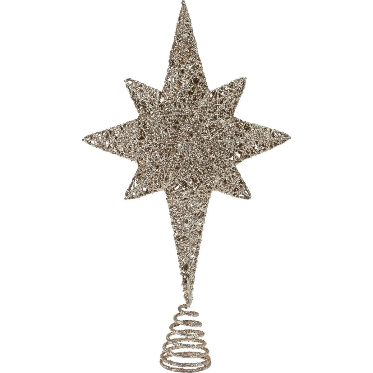 LED-Tannenbaumspitze – Bronze, 35 cm, warmweiß