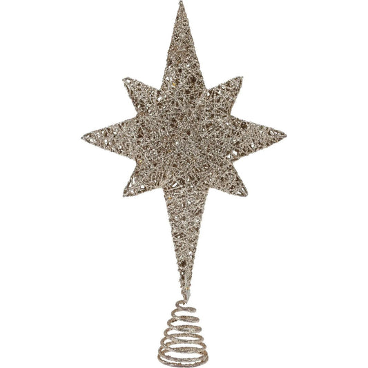 LED-Tannenbaumspitze in Bronze, 35 cm, warmweiß