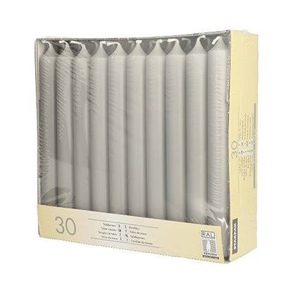 30 Tafelkerzen Ø 2,1 × 19,6 cm – 5 Farben für Advent & Tischdeko