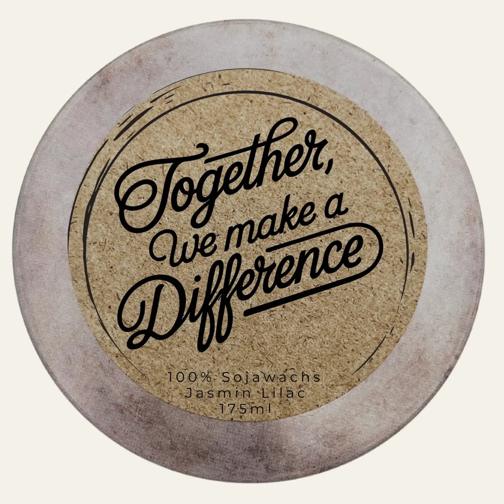 Together We Make A Difference Kerze mit Wunschduft als Dankeschön für Kolleginnen Teams und Projekte