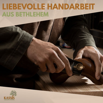 Kersthangers van olijfhout – set van 10