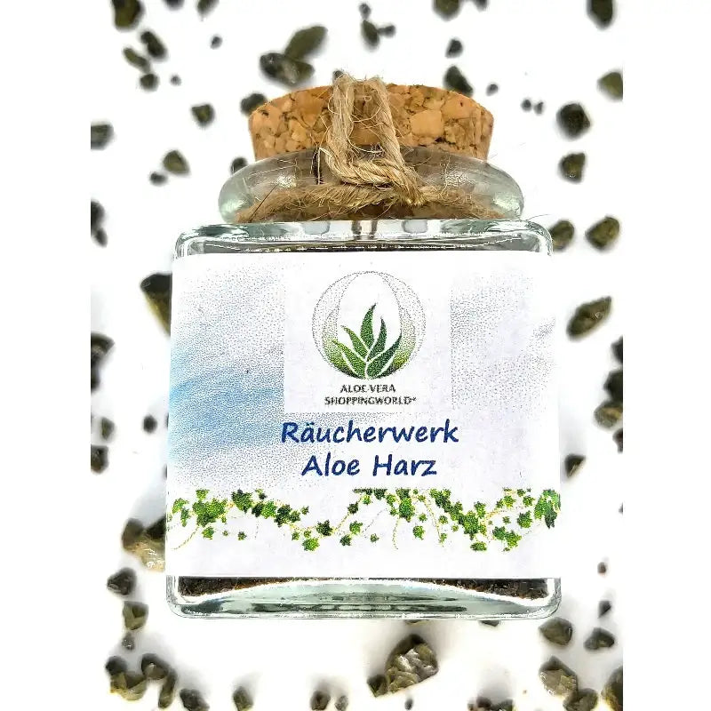 Räucherwerk "Aloe Harz" im Glas, (50 ml) von SteinKunstWerk für stilvolle Wohnatmosphäre und bewusste Momente