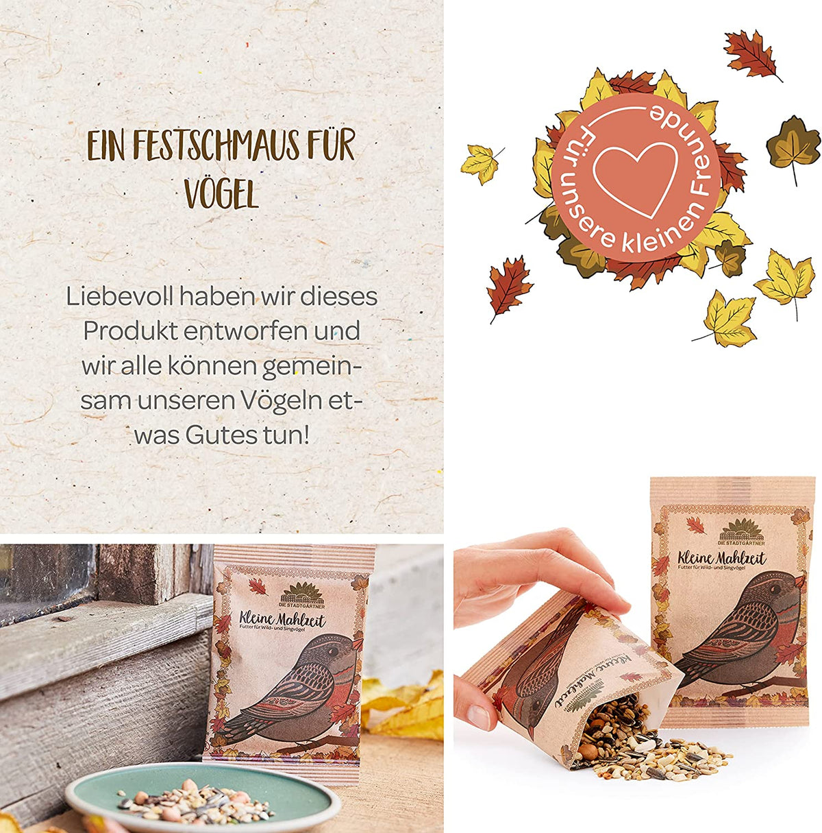 3er-Adventskalender-Set mit kleinen Naturgeschenken in weihnachtlicher Darstellung