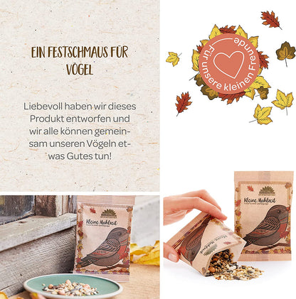 3er-Adventskalender-Set mit kleinen Naturgeschenken in weihnachtlicher Darstellung