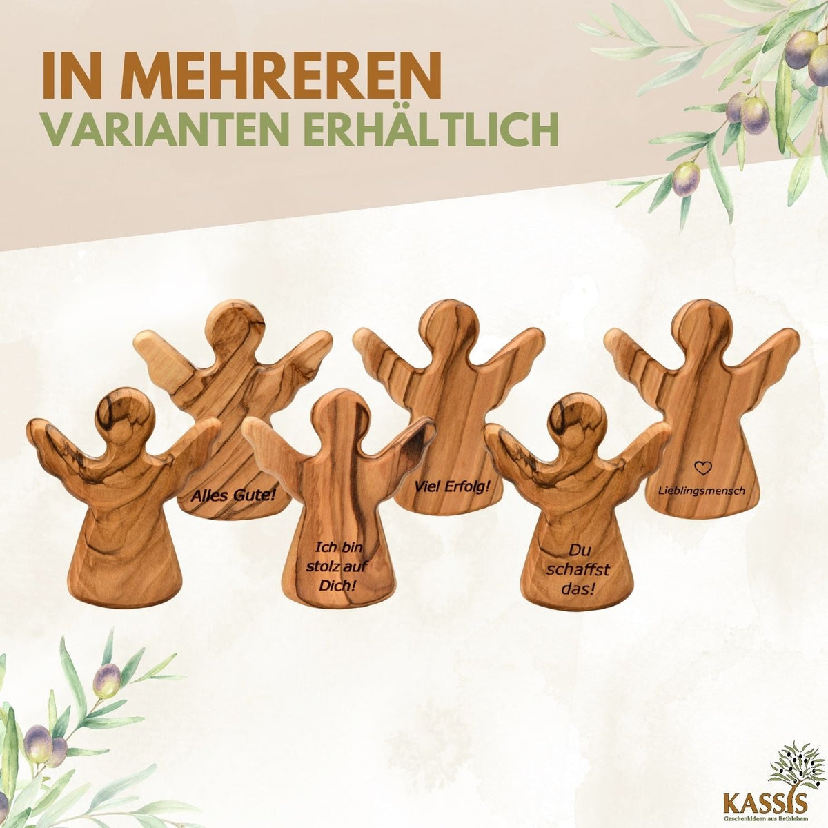 Olivenholz-Schutzengel „Ich bin stolz auf dich“ – weitere Produktansicht 6 von 11