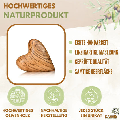 Hart van olijfhout – handsteen & klein cadeau