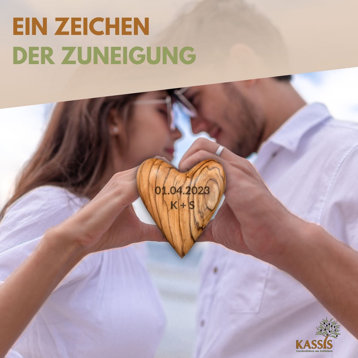 Hart van olijfhout – handsteen & klein cadeau