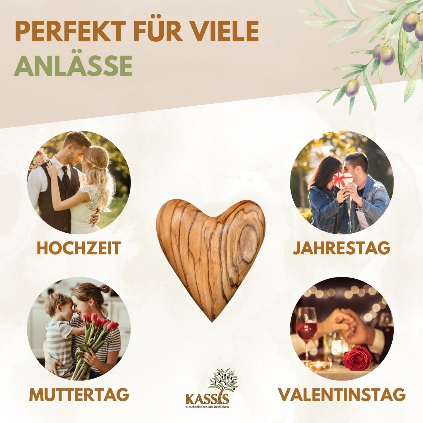Hart van olijfhout – handsteen & klein cadeau