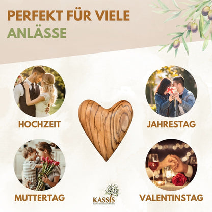 Hart van olijfhout – handsteen & klein cadeau
