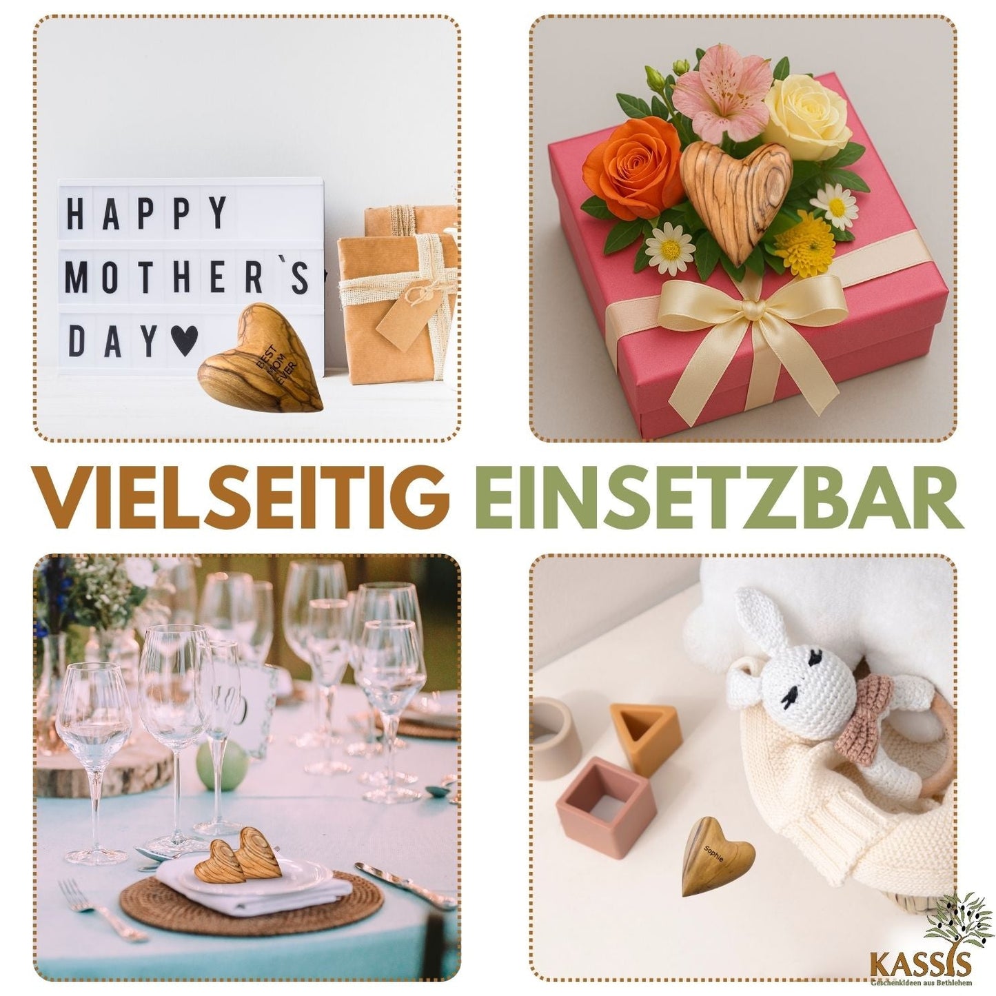 Hart van olijfhout – handsteen & klein cadeau