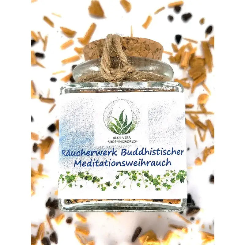 Buddhistischer Meditationsweihrauch im 50-ml-Glas von Susorama Aromawelt