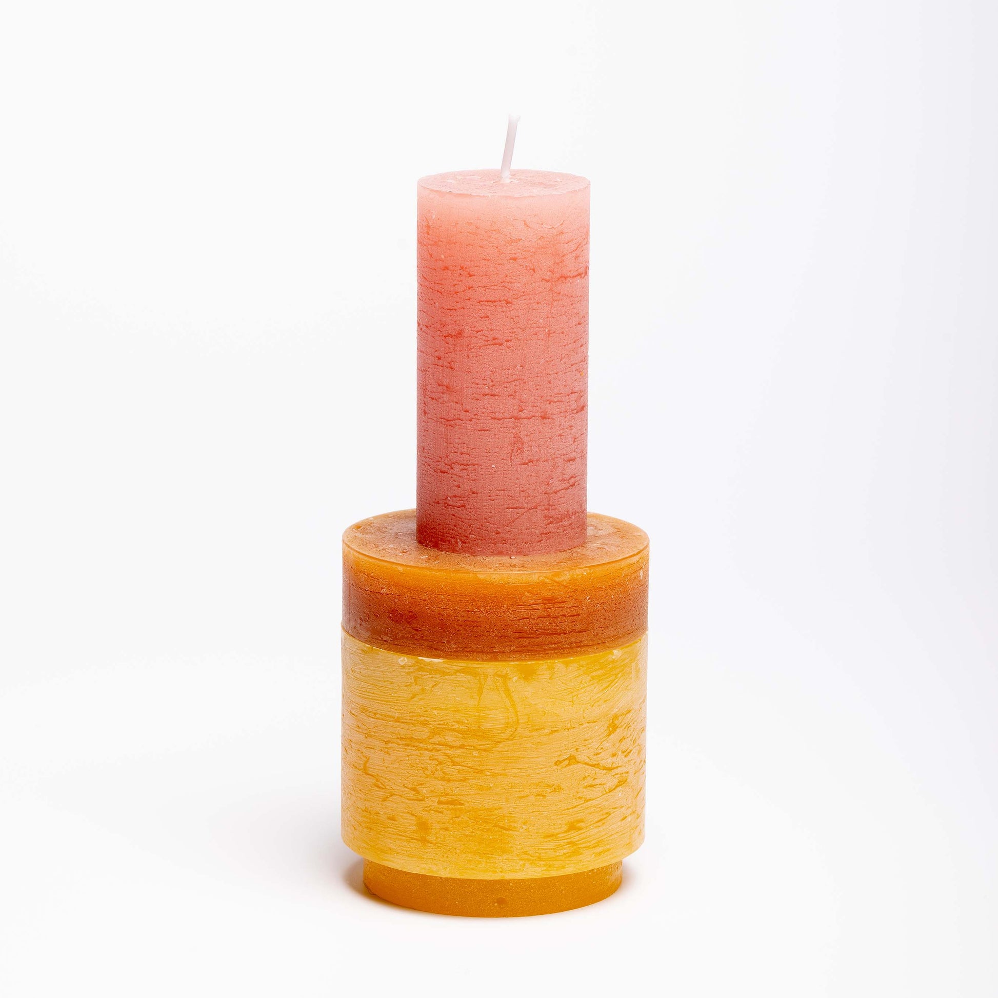 Stan Editions Candle Stack 02 in Gelb und Rosa