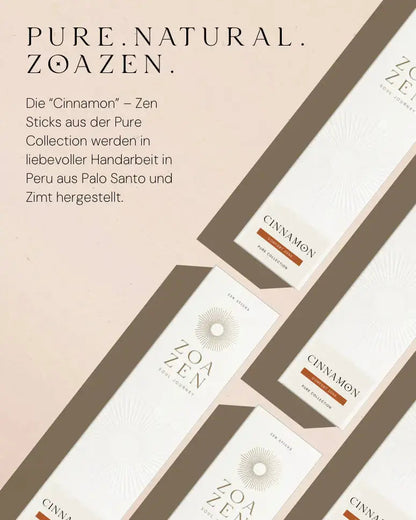 Cinnamon Räucherstäbchen von ZoaZen im warmen Duftritual – Ritualszene
