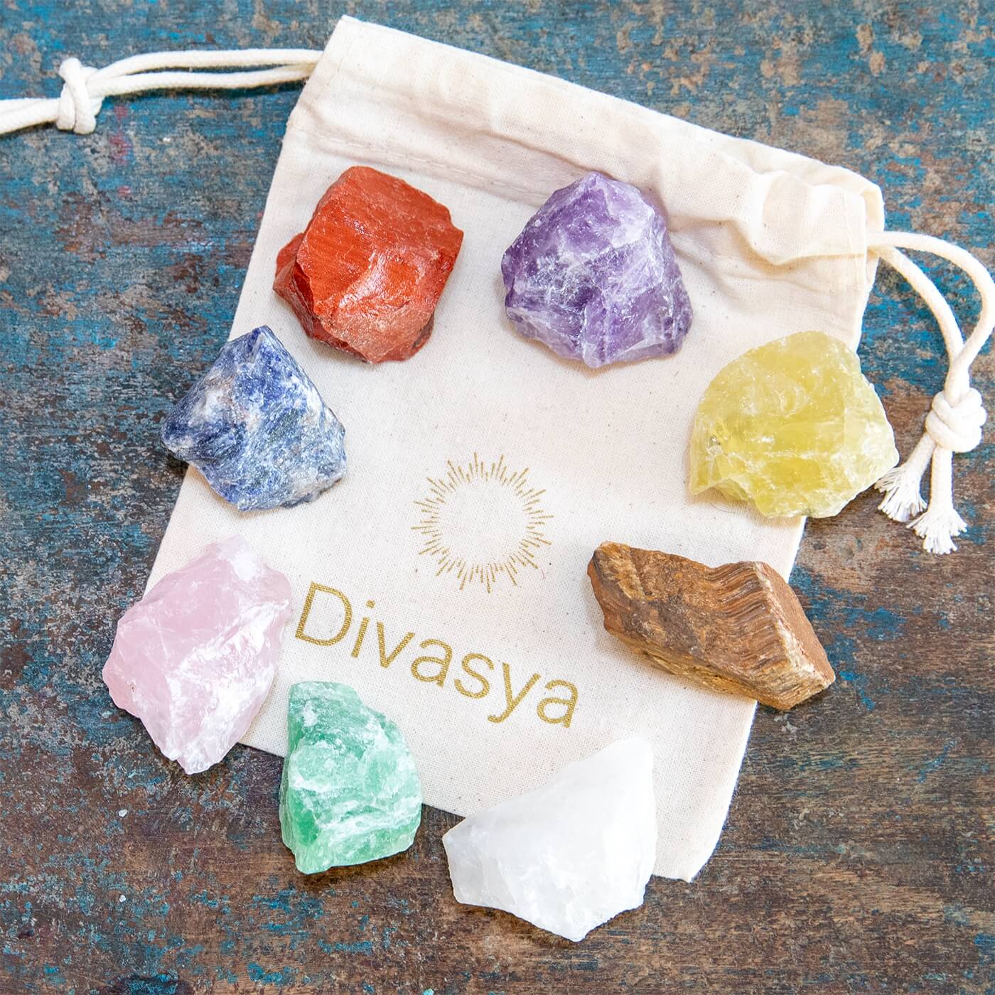 Chakra-Steine als achtsames Geschenkset