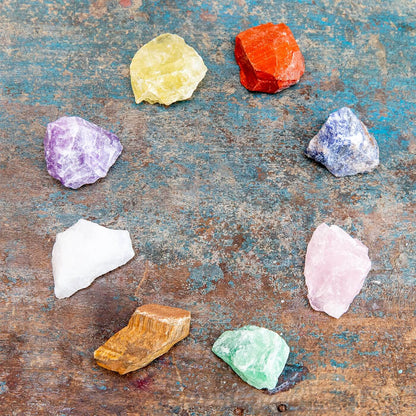 Chakra-Steine für Meditation und Rituale