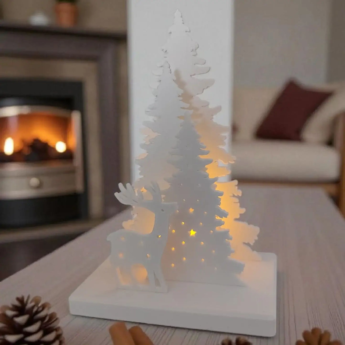 Weihnachtsszene als Geschenkidee zu Nikolaus und Weihnachten