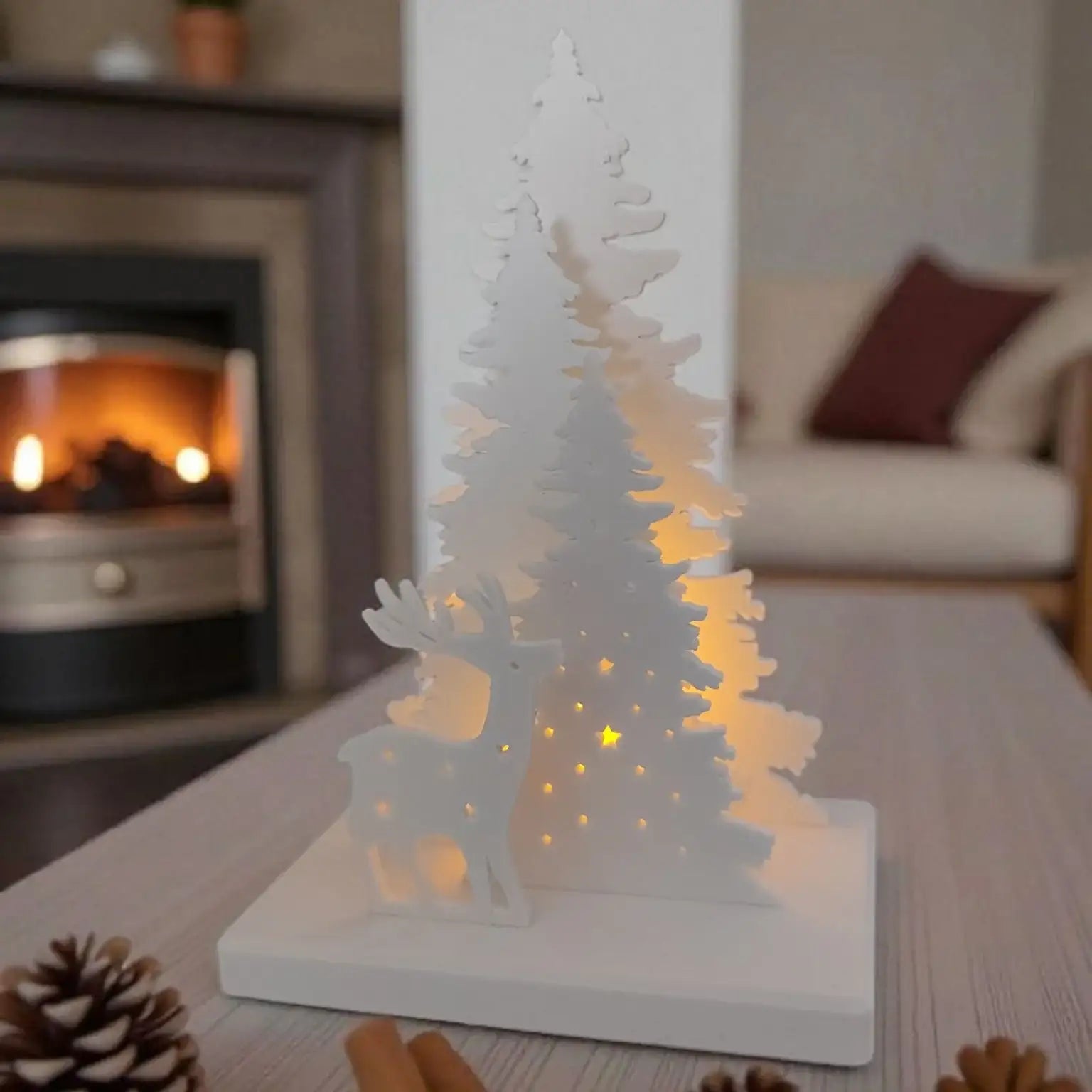 Weihnachtsszene als Geschenkidee zu Nikolaus und Weihnachten