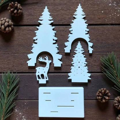 Moderne Weihnachtsdekoration für Adventsrituale mit sanftem Licht