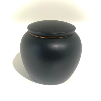 Teedose Lin’s Ceramic Studio Steingut schwarz – Teegeschirr bei SteinKunstWerk