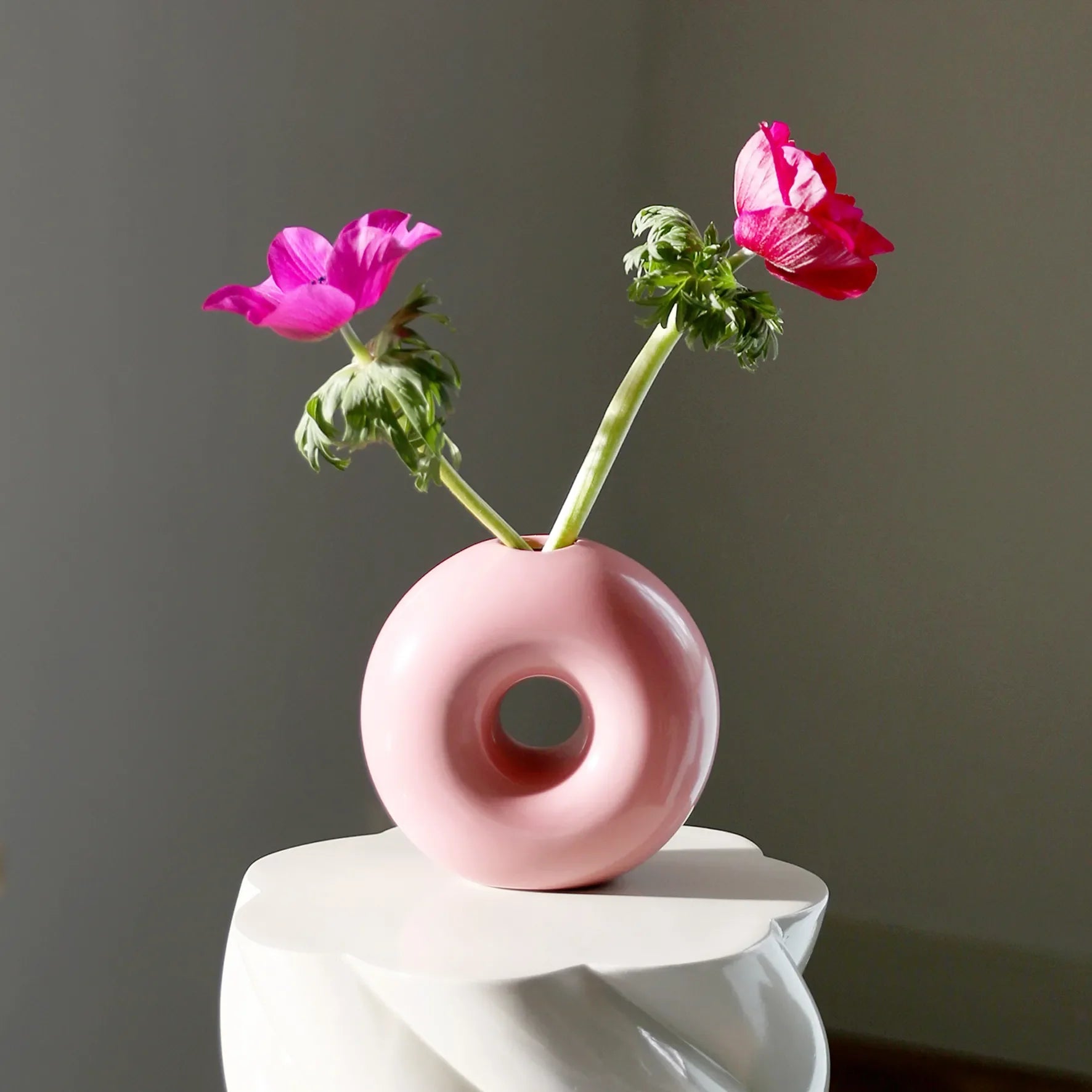 Torus Designvase Rosa – zusätzliche Produktansicht 1