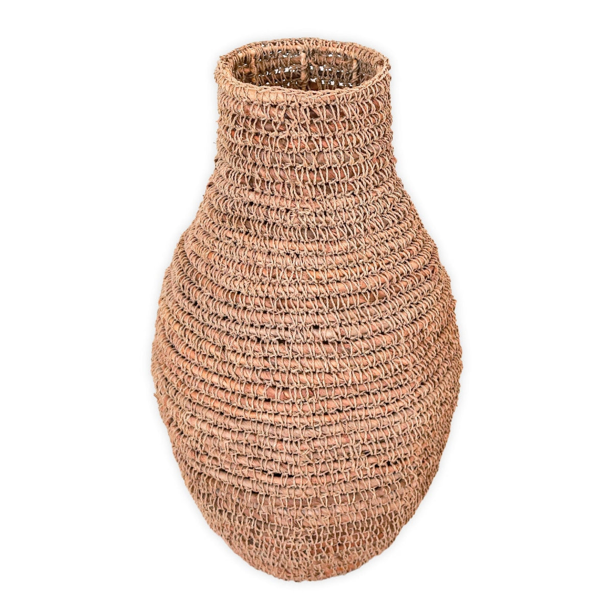 Soeji Dekovase SAKRA aus Raffia – freigestellte Produktansicht