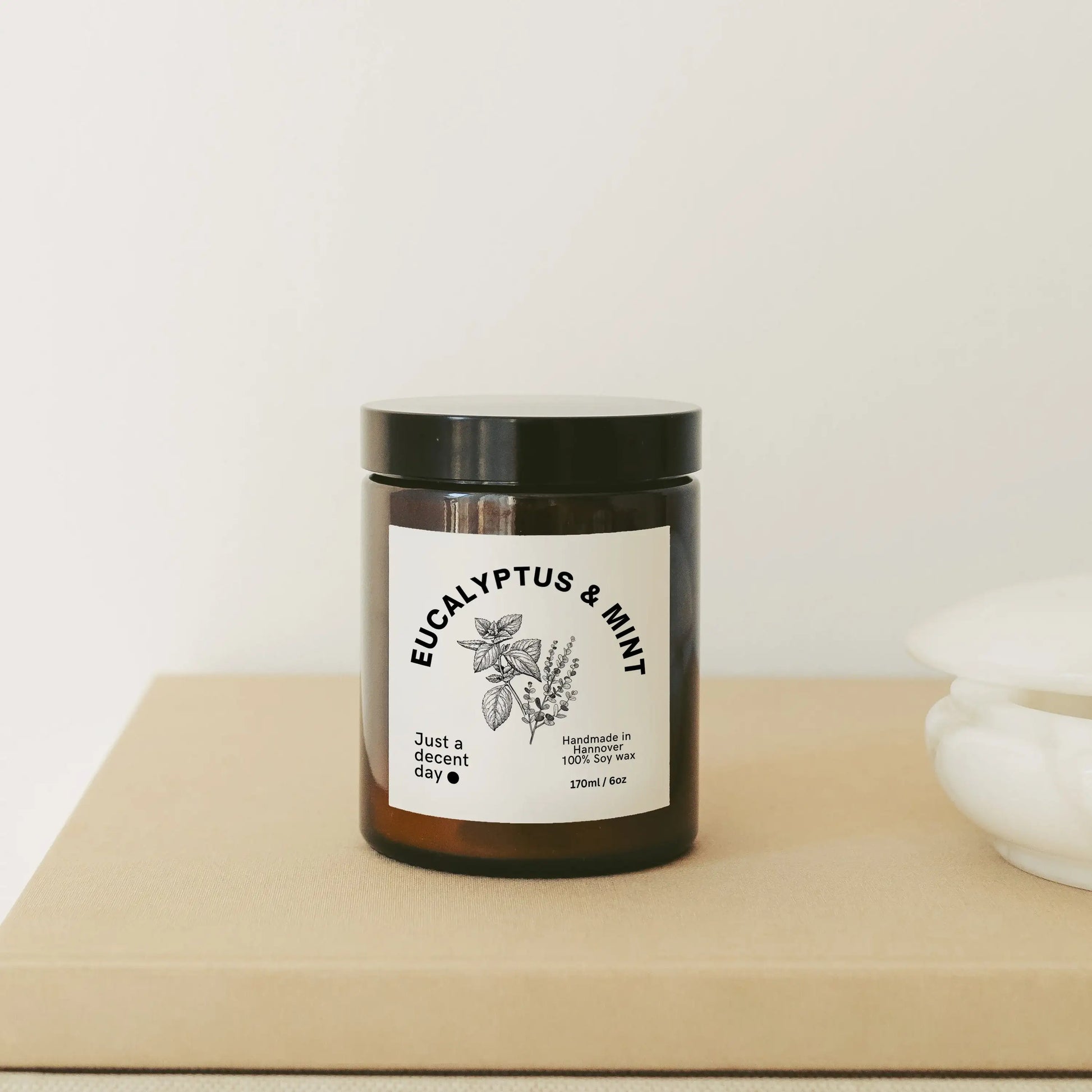 Eucalyptus & Mint - by SteinKunstWerk | Duftkerze im Glas aus nachhaltiger Herstellung