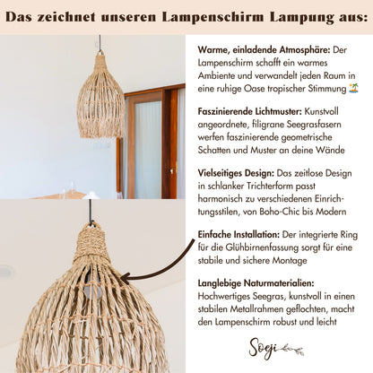 Lampenschirm LAMPUNG – Seegras