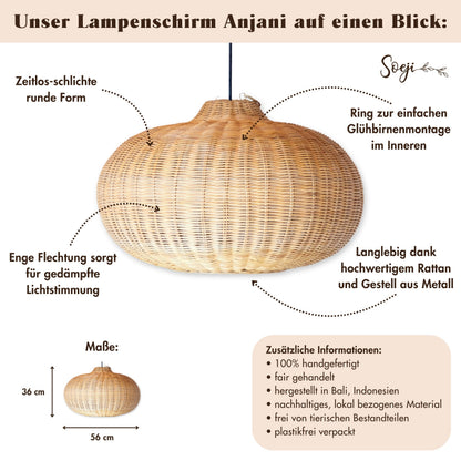 Lampenschirm ANJANI – Rattan