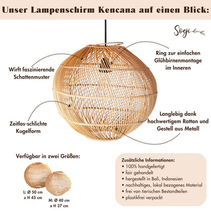 Lampenschirm KENCANA – Rattan