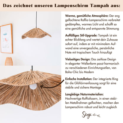Lampenschirm TAMPAH – Raffia