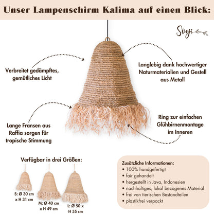 Lampenschirm KALIMA – Raffia