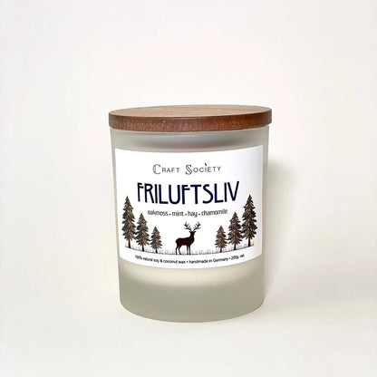 "Friluftsliv" Premium Duftkerze – Natur, Achtsamkeit & skandinavische Freiheit - by SteinKunstWerk | Duftkerze aus nachhaltiger Herstellung