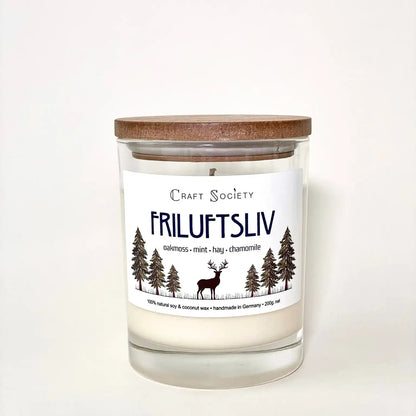 "Friluftsliv" Premium Duftkerze – Natur, Achtsamkeit & skandinavische Freiheit - by SteinKunstWerk | Duftkerze aus nachhaltiger Herstellung