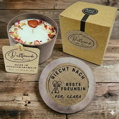 Soul Sisters Duftkerze als personalisierbares Geschenk für die beste Freundin