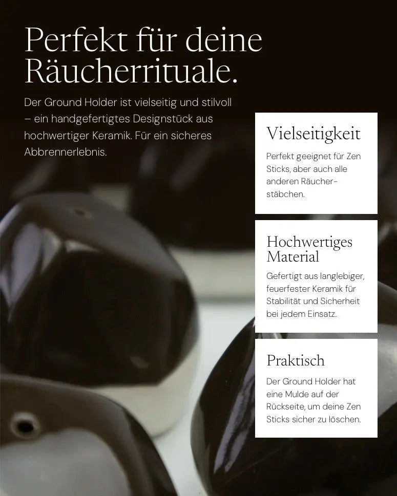 Ground Holder Räucherschale von ZoaZen in der Anwendung – Anwendung
