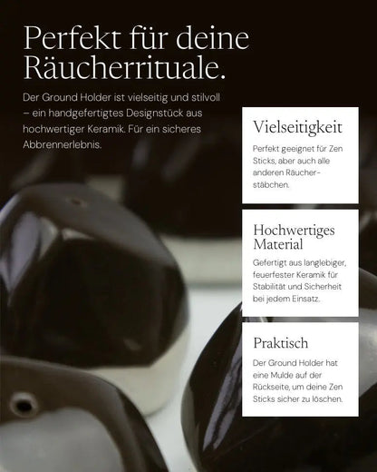 Ground Holder Räucherschale von ZoaZen in der Anwendung – Anwendung