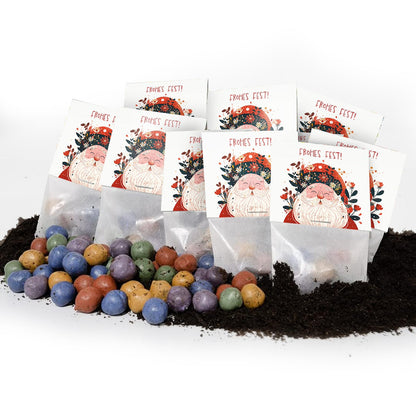 10×5 Blumenmurmeln „Frohes Fest“ – Weihnachtsmann