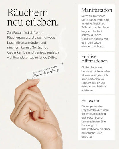 Hey Love Räucherpapier von ZoaZen im Herzensritual – Produktdetails