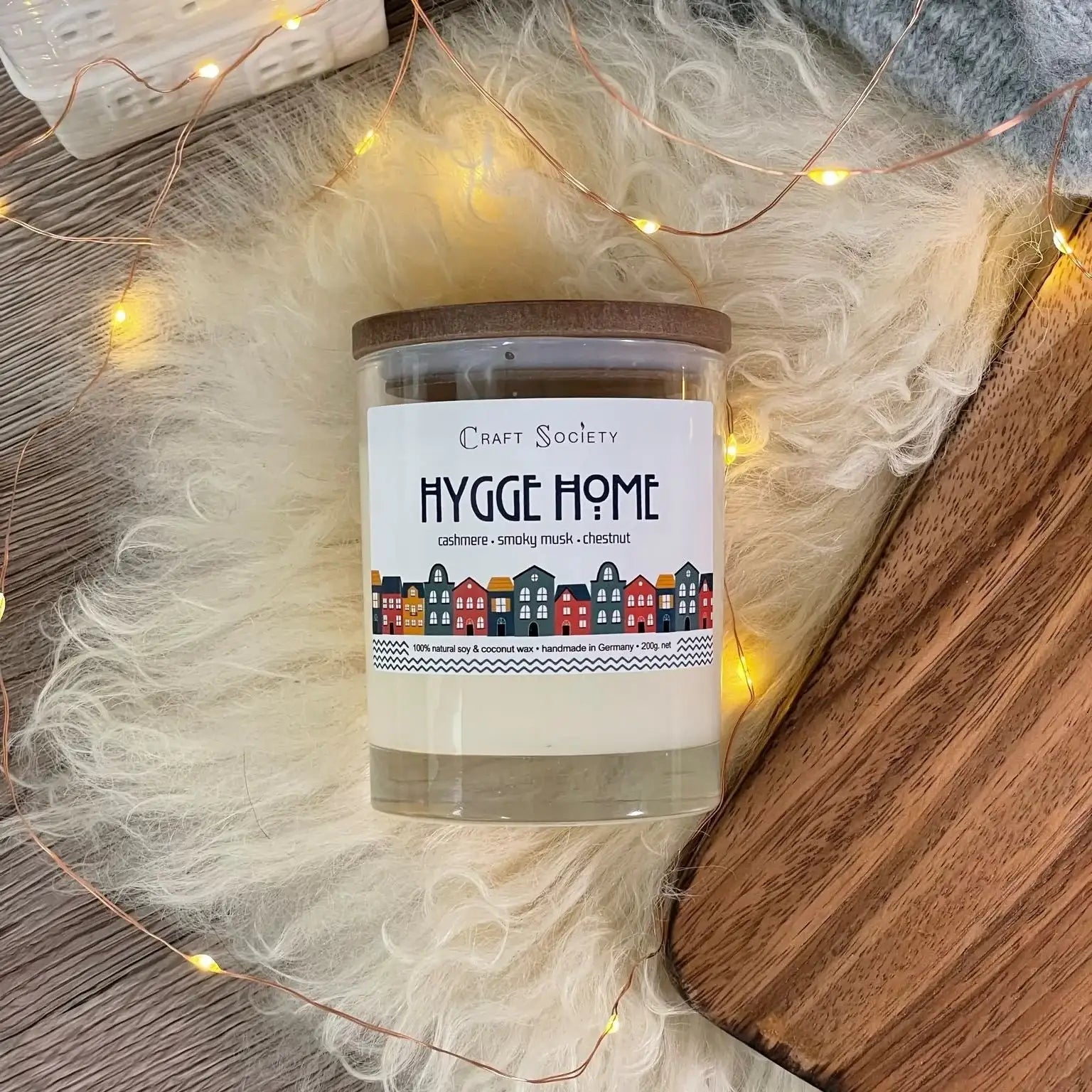 "Hygge" Duftkerze – Wärme, Geborgenheit und skandinavische Gemütlichkeit – Duftkerze für ruhige Wohnatmosphäre, Produktbild 7 | SteinKunstWerk
